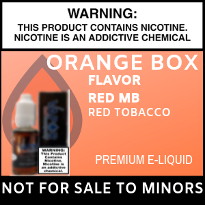 red tobacco vape juice Orange Box Red MB – Vapor and Company